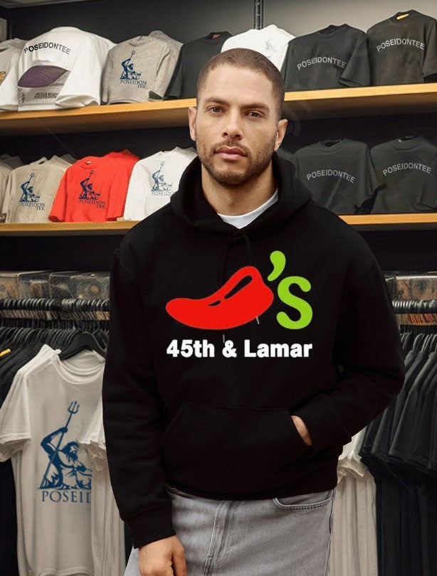 Comedian Shane Gillis Austin Chilis 45th And Lamar T-shirt