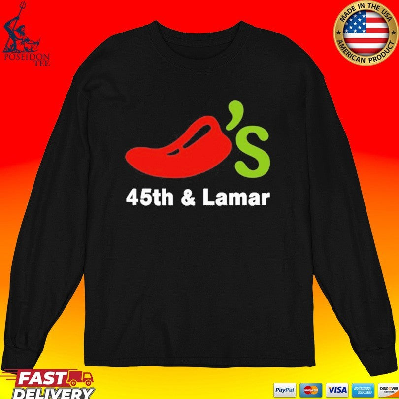 Comedian Shane Gillis Austin Chilis 45th And Lamar T-shirt