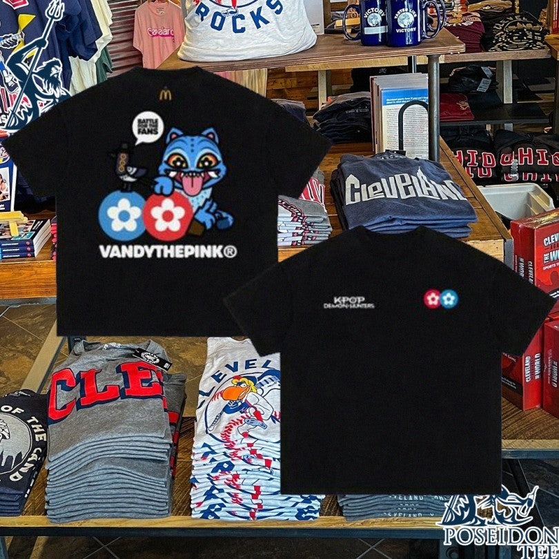 Complex Vandy The Pink X Netflix’s Kpop Demon Hunters X Mcdonald’s Flower Logo Derpy T-shirt