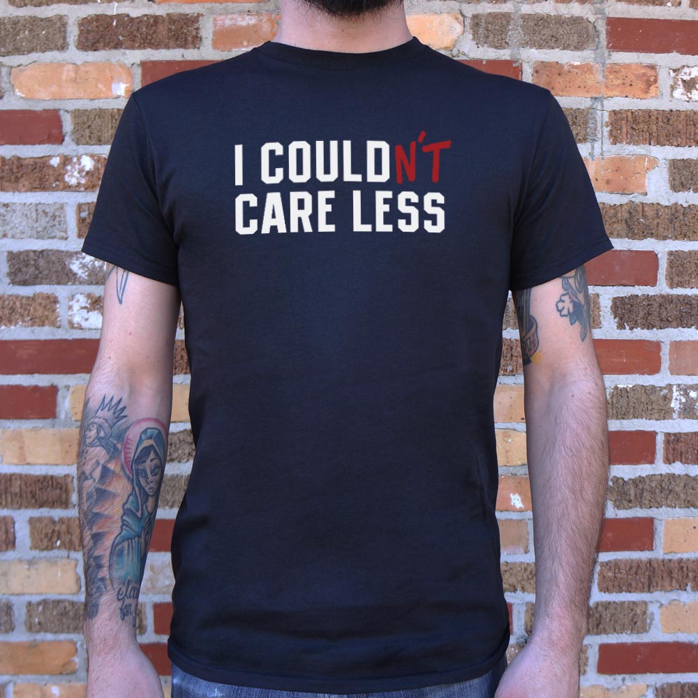 I Couldn't Care Less Grammar Correction Pun