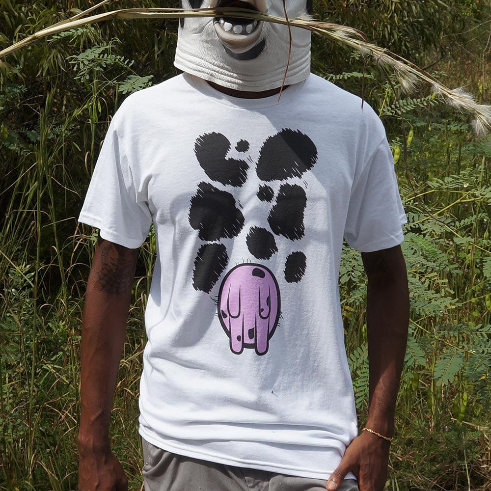 Cow Costume with Udder and Spots Print