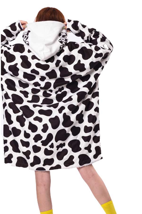 Cow Hoodie Blanket