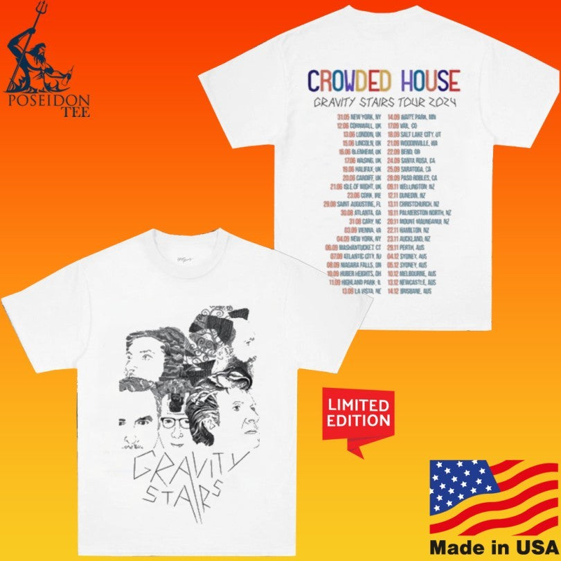 Crowded House Gravity Stairs Tour T-shirt
