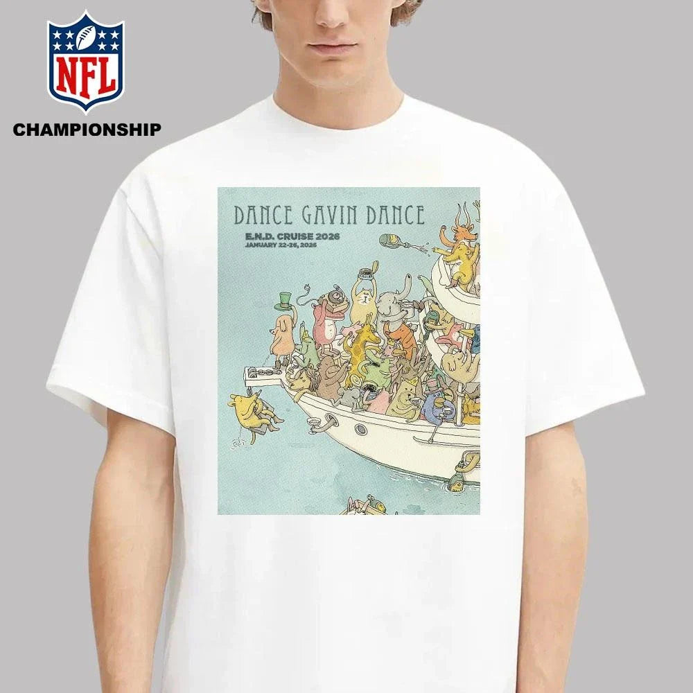 Dance Gavin Dance E.N.D. Cruise 2026 January 22-26 2026 Poster Shirt