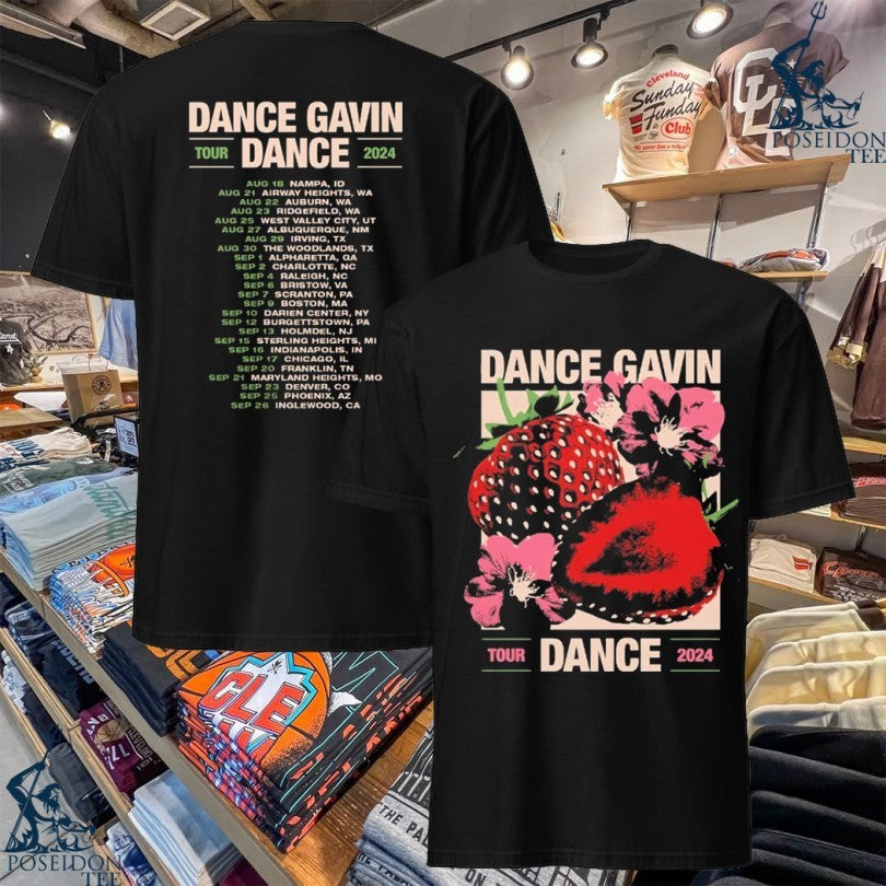 Dance Gavin Dance Strawberry Blossom 2024 Tour Itin T-shirt