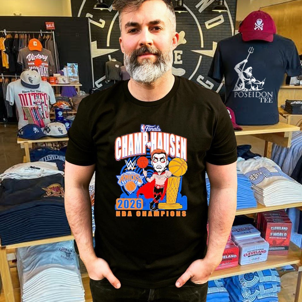 Danhausen X New York Knicks Nba Champ Hausen 2026 Nba Champions Wrestling T-shirt