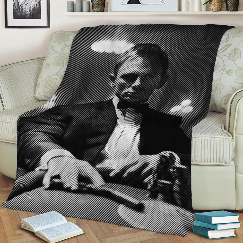 daniel craig james bond Fleece Throw Blanket