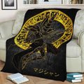 dark magician yugioh Fleece Throw Blanket