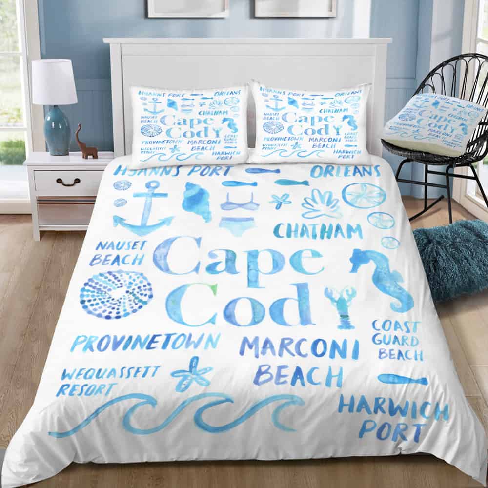 Beach Collector Cape Cod Bedding Set (Duvet Cover & Pillow Shams)