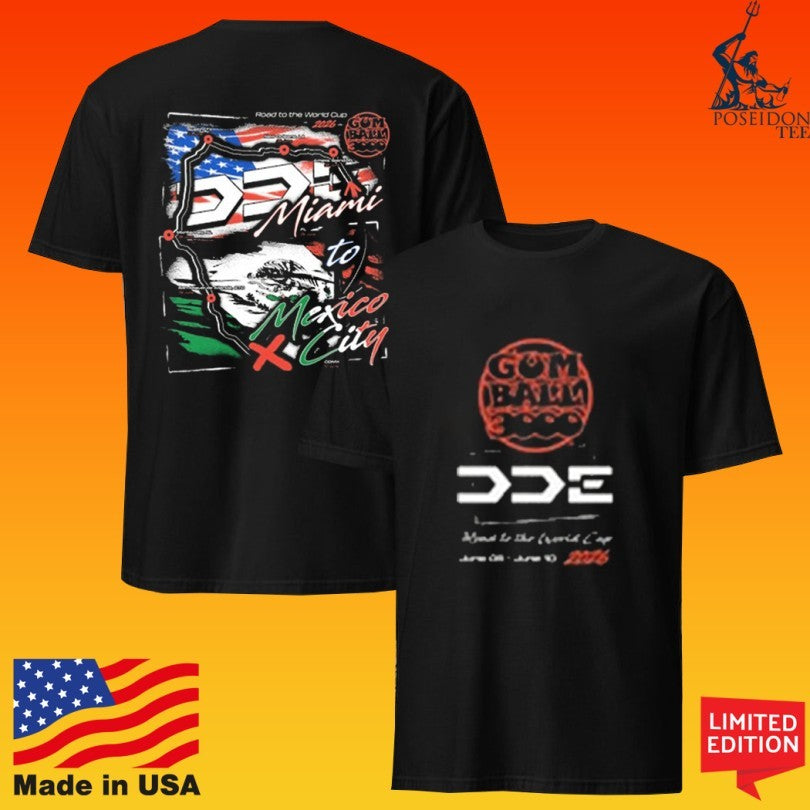 Dde Garage Miami To Mexico X City Gumball 3000 T-shirt