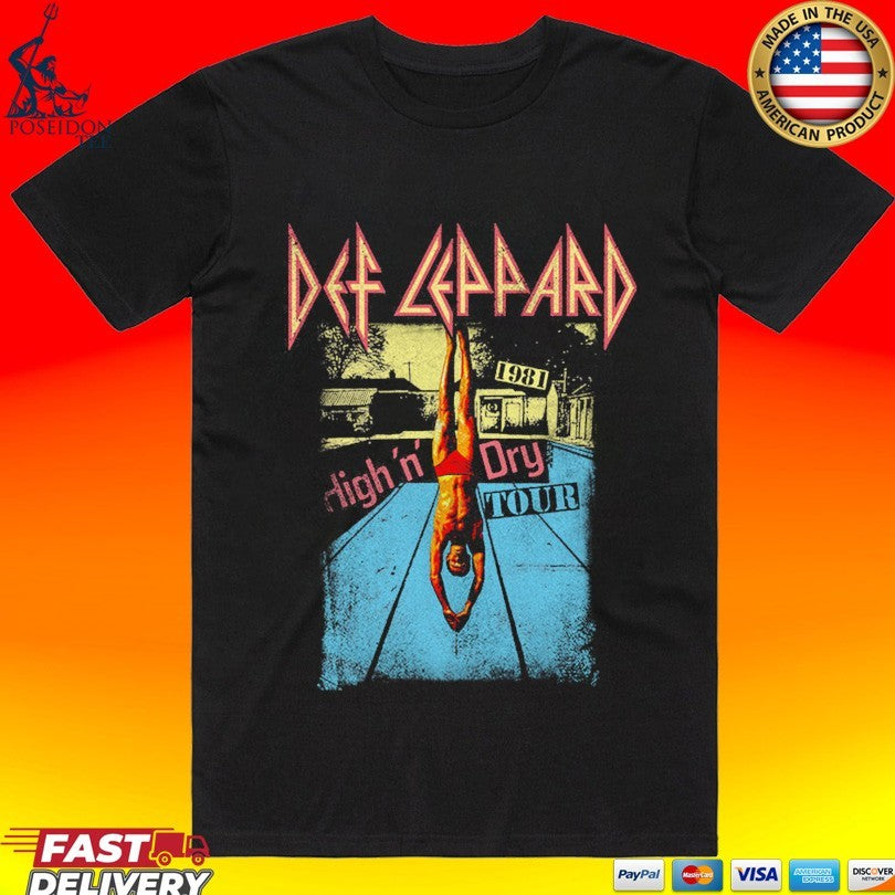 Def Leppard High N Dry 1982 T-shirt