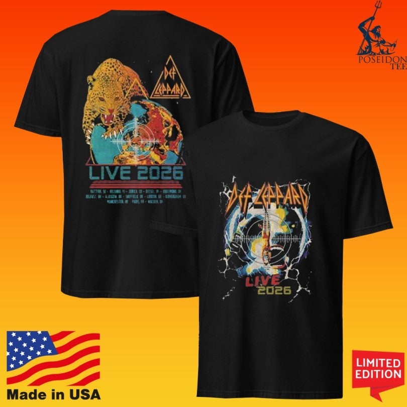 Def Leppard Live 2026 Era T-shirt