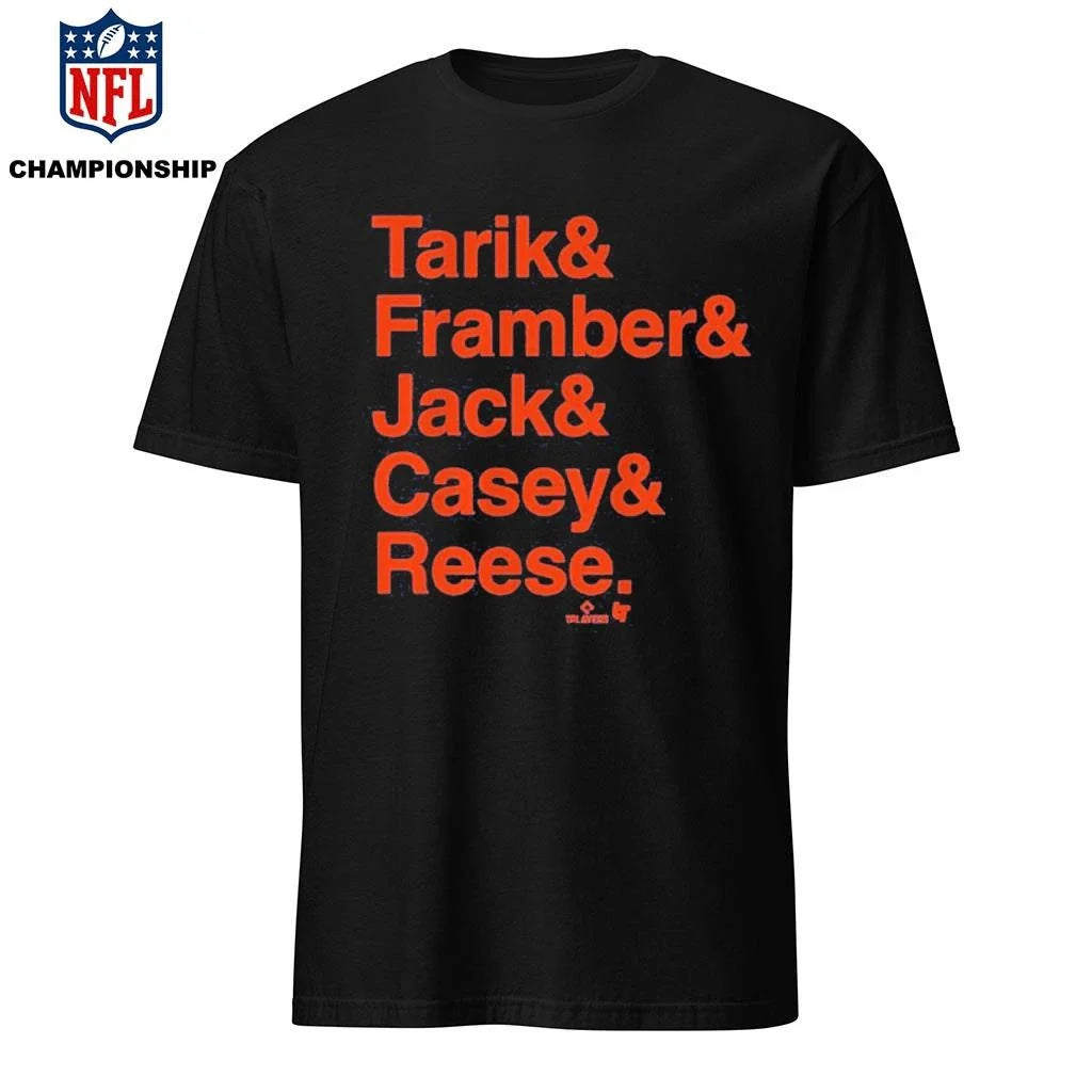 Detroit Baseball Tarik &amp; Framber &amp; Jack &amp; Casey &amp; Reese Shirt