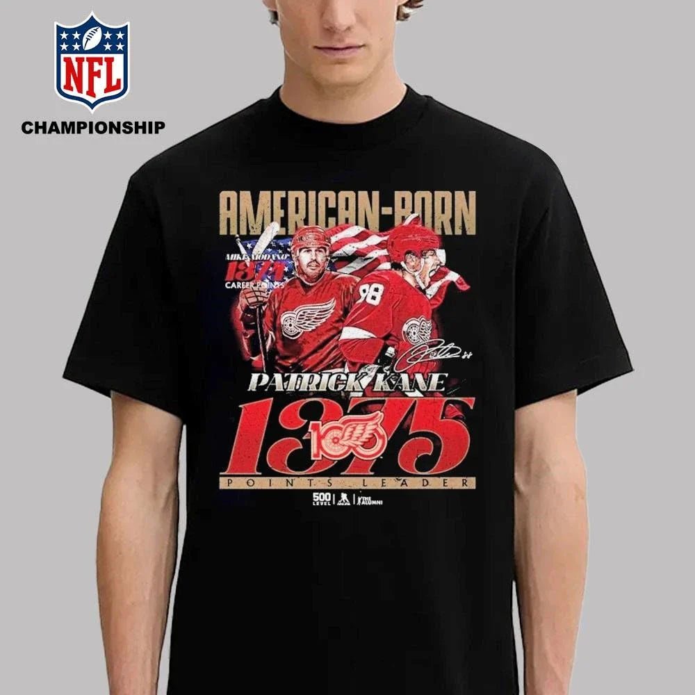 Detroit Red Wings 500 Level Kane American Born 1375 Shirt