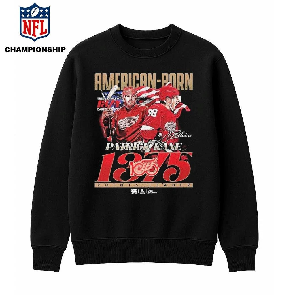 Detroit Red Wings 500 Level Kane American Born 1375 Shirt