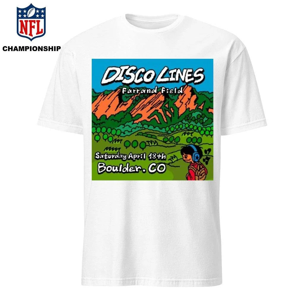 Disco Lines 4.18.2026 Boulder CO Poster Shirt
