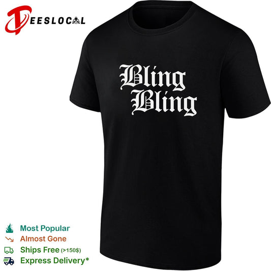 Bling Bling gothic lettering graphic shirt