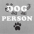 Dog Person with Hand Drawn Dog and Paw Print