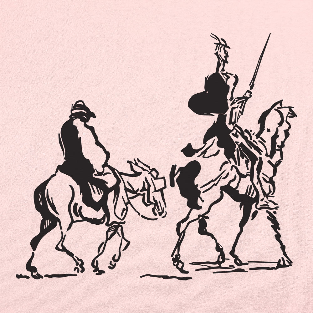 Don Quixote and Sancho Panza on Horseback