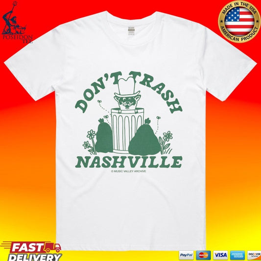 Don’t Trash Nashville Music Valley Archive Raccoon T-shirt