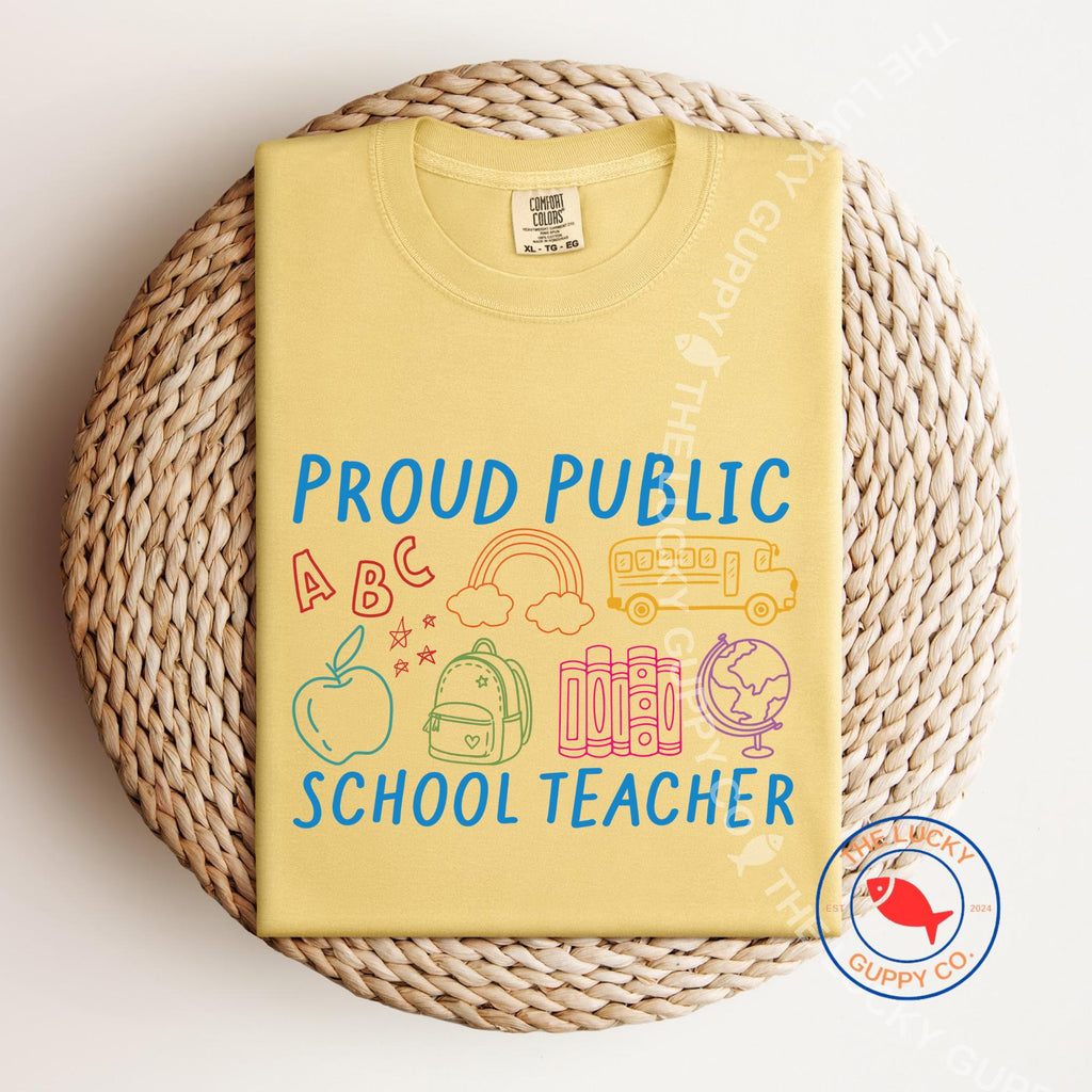 Proud Public School Teacher Teaching Era Back School Unisex T-shirt, Sweatshirt, Hoodie (2)
