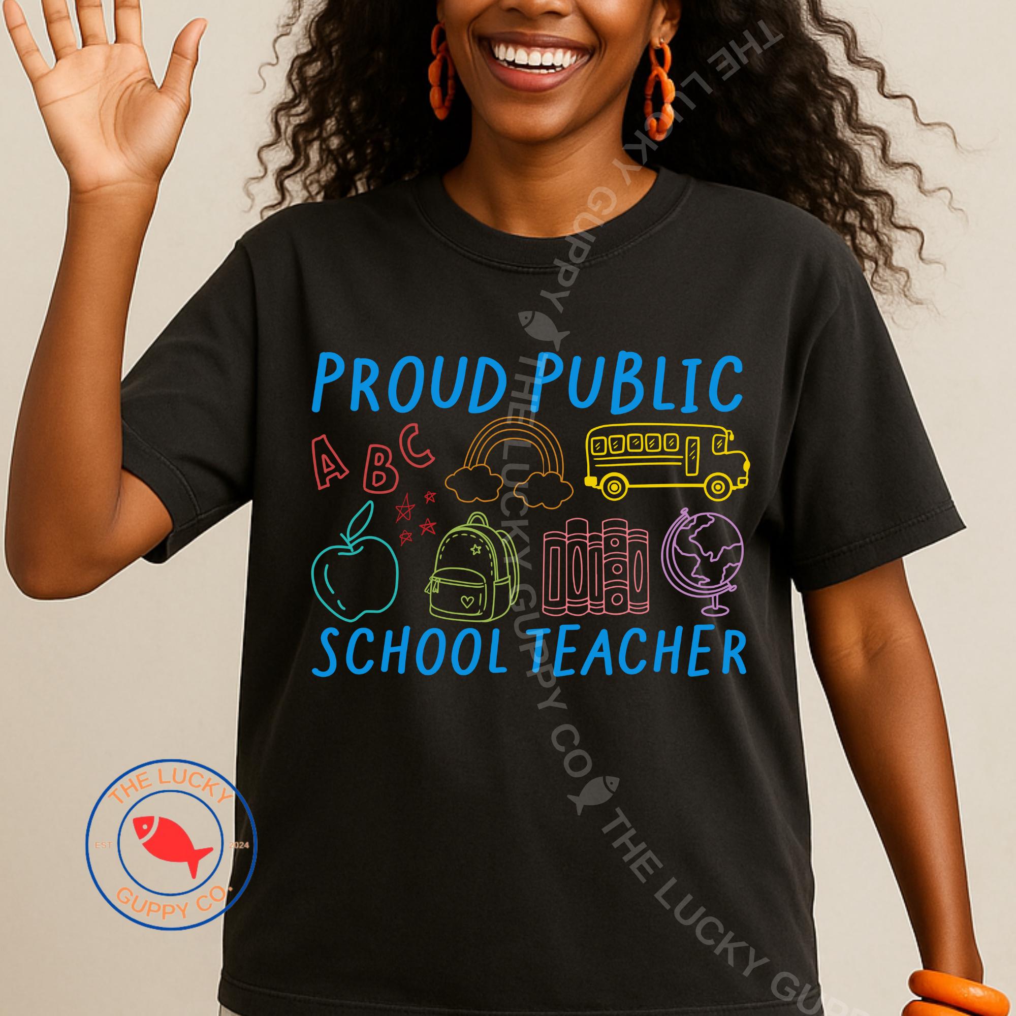 Proud Public School Teacher Teaching Era Back School Unisex T-shirt, Sweatshirt, Hoodie (3)