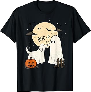 Retro Boo Boo-P Dog Ghost Halloween Dog Lovers Dog Unisex T-shirt, Sweatshirt, Hoodie (1)
