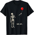 Well Skeleton Holding Balloon Gothic Halloween Unisex T-shirt, Sweatshirt, Hoodie (1)