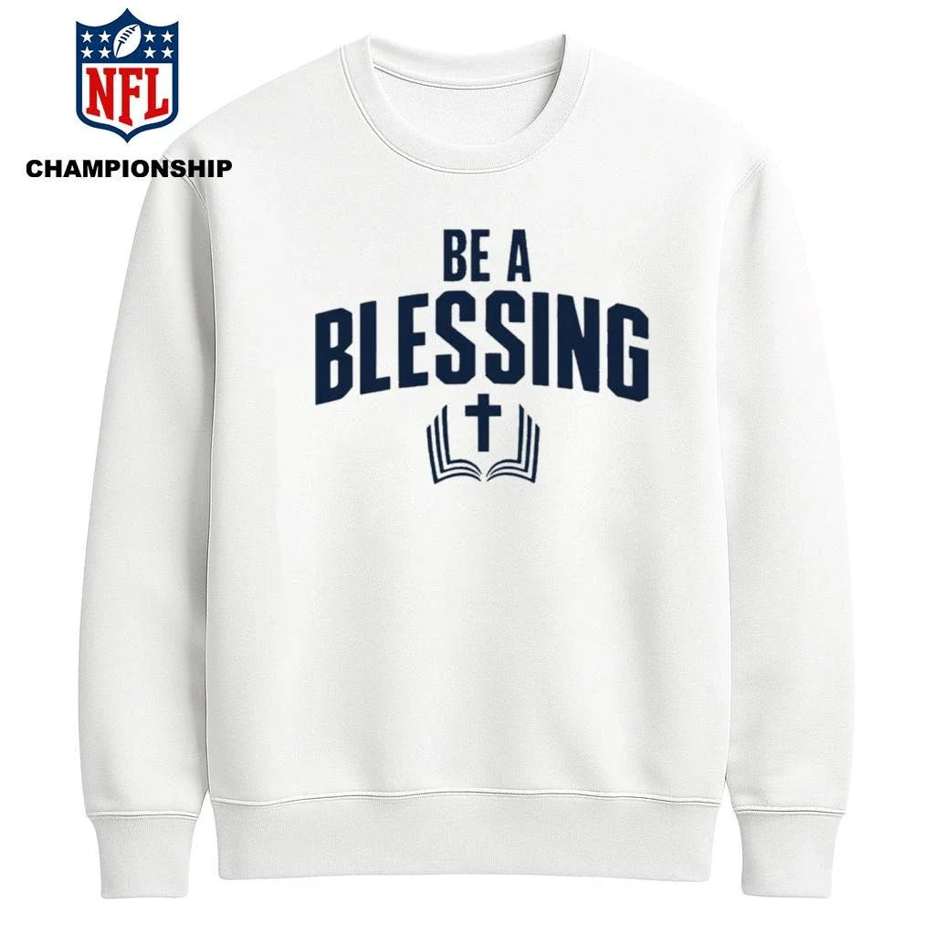 Drake Maye Wears Be A Blessing Shirt