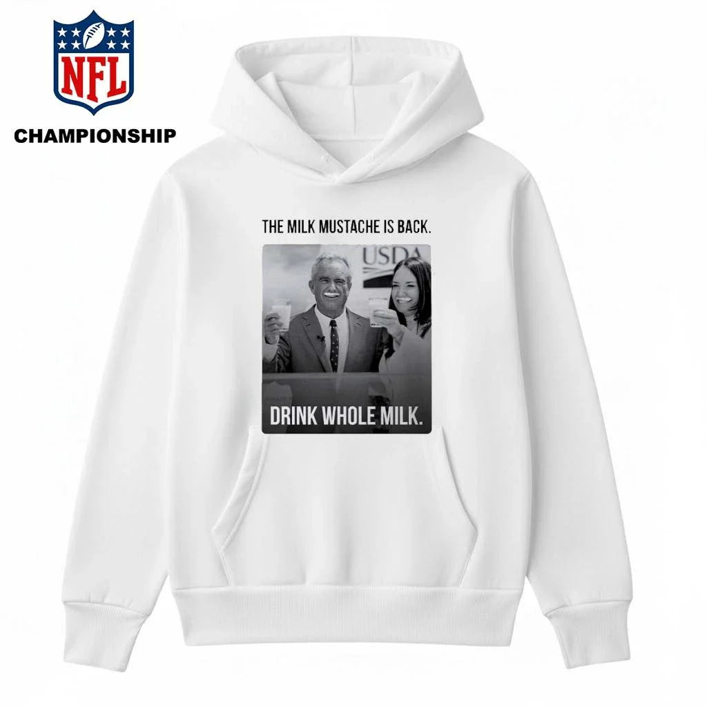 Drink Whole Milk RFK Jr With Cheryl Hines The Milk Mustache Is Back Shirt