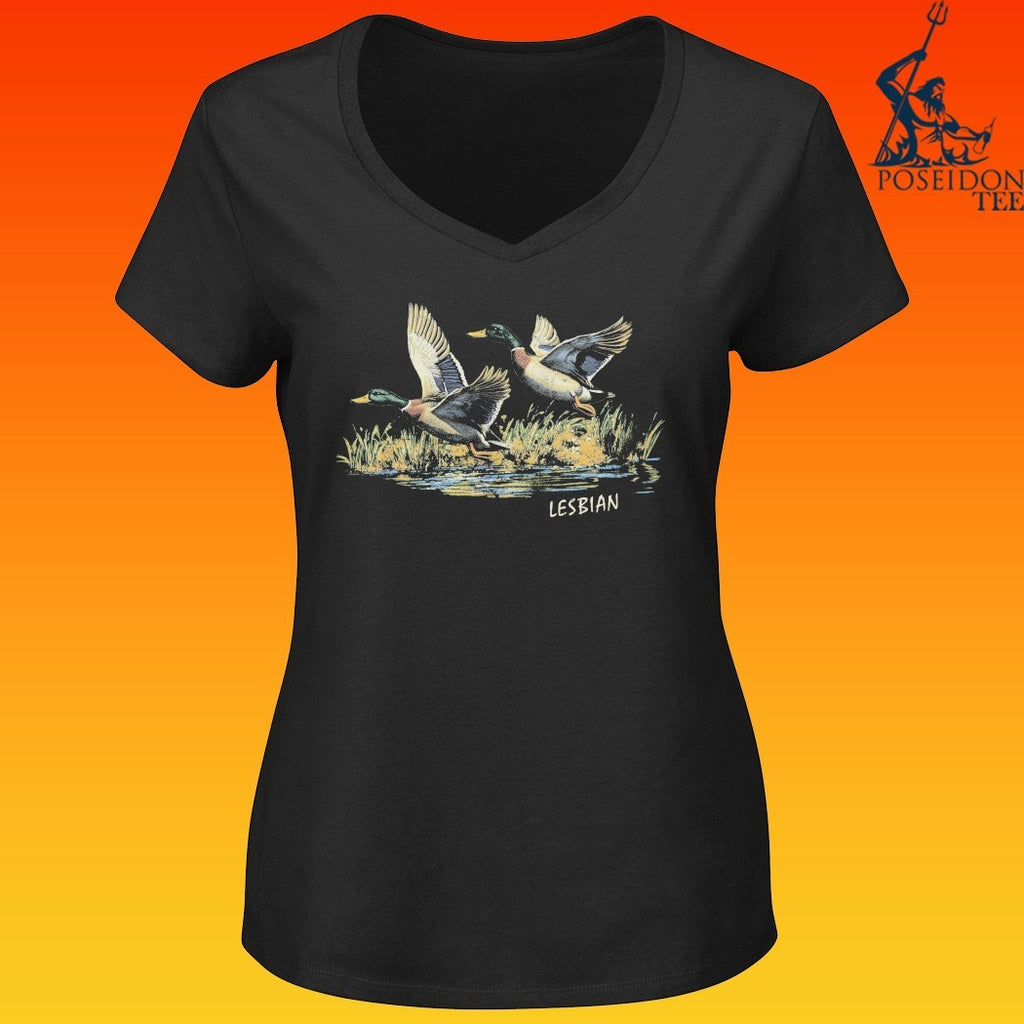 Ducks In Flight Lesbian T-shirt