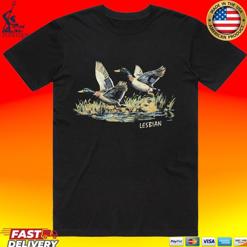 Ducks In Flight Lesbian T-shirt