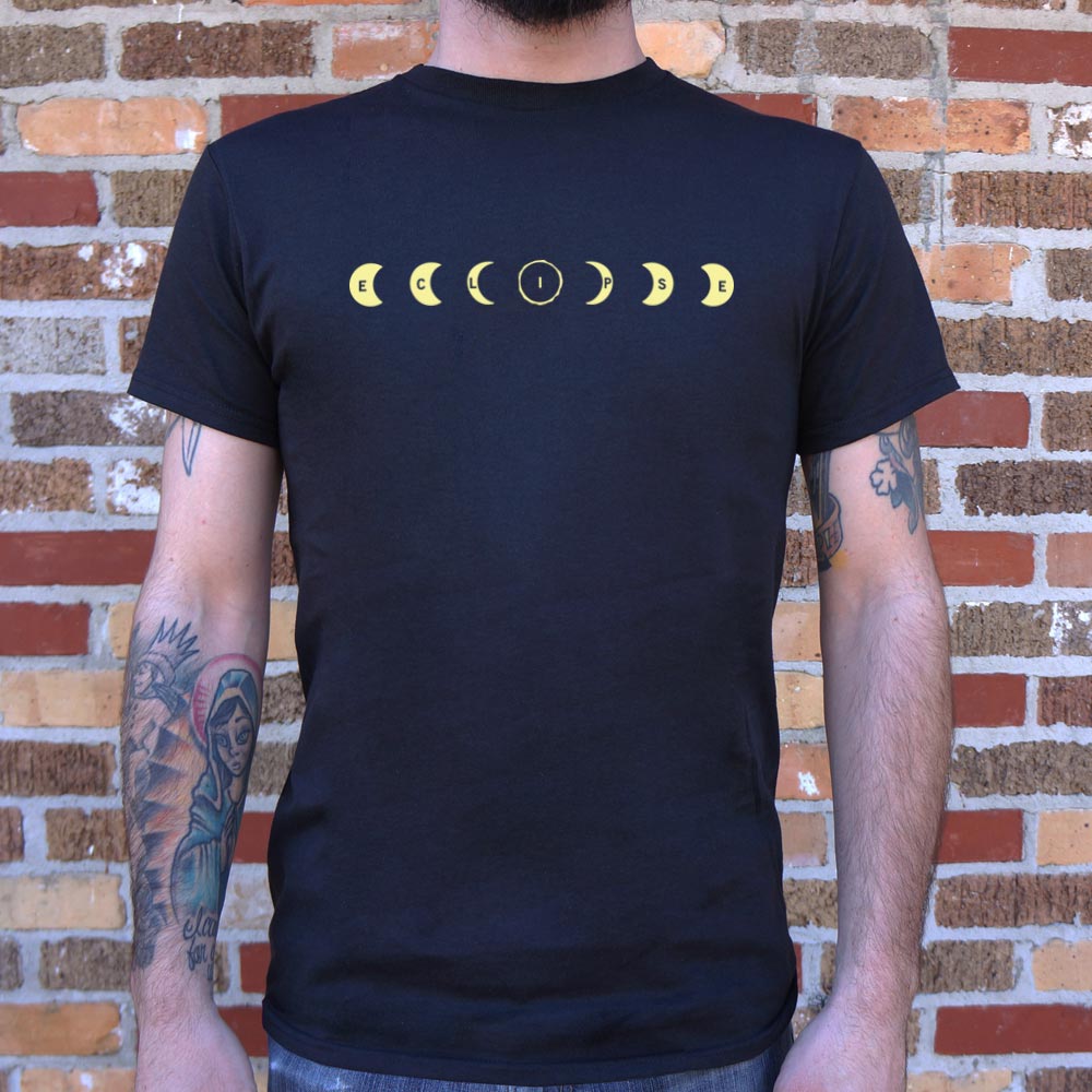 Eclipse Spelled Out in Moon Phases