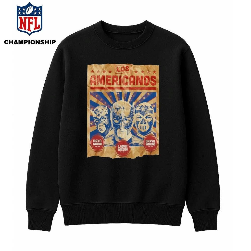 El Grande Americano Los Americanos Blue Mask Shirt