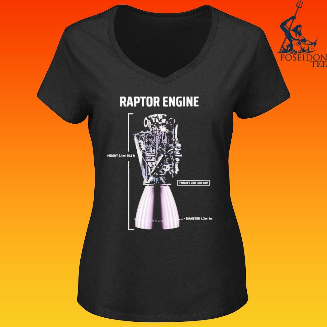 Elon Musk Raptor Engine T-shirt