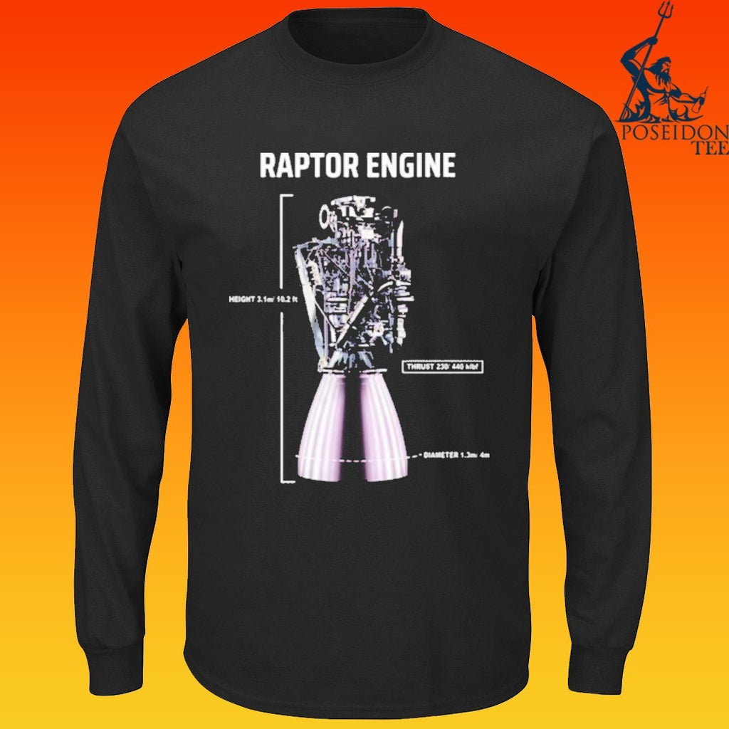Elon Musk Raptor Engine T-shirt