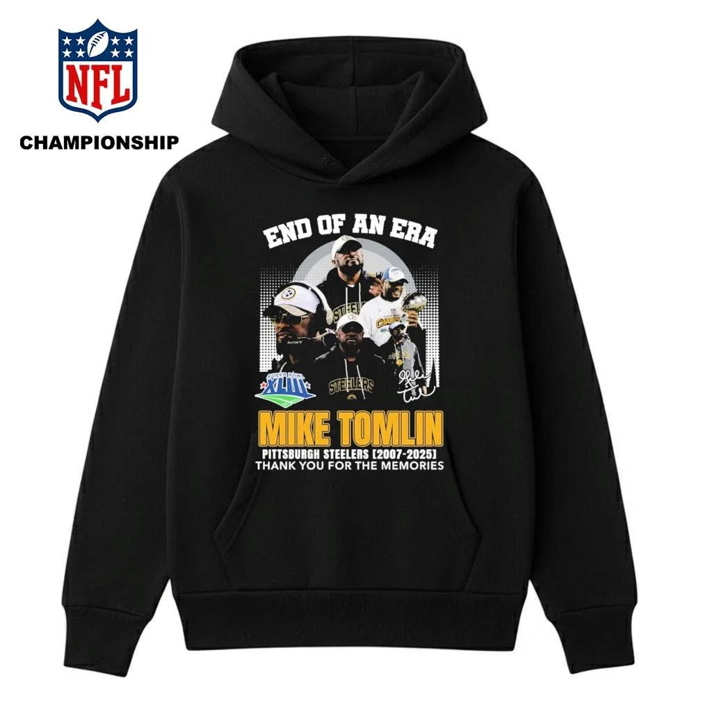 End Of An Era Mike Tomlin Steelers 2007 2025 Thank You For The Memories Shirt