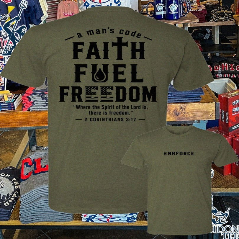 Enrforce Faith Fuels Freedom T-shirt