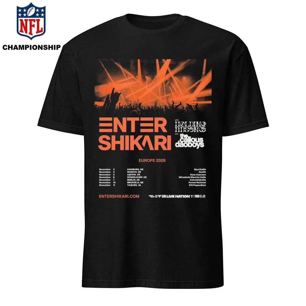 Enter Shikari Europe Tour 2026 Poster Shirt