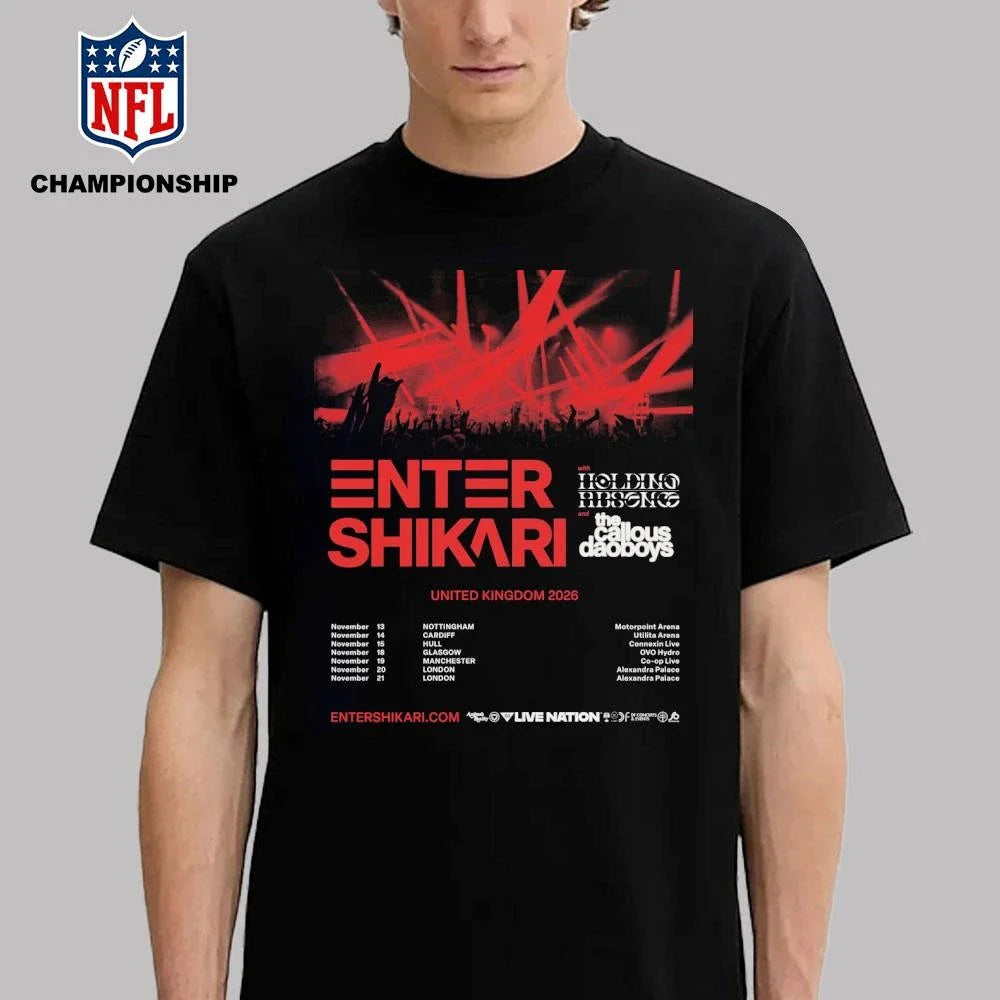 Enter Shikari United Kingdom Tour 2026 Poster Shirt