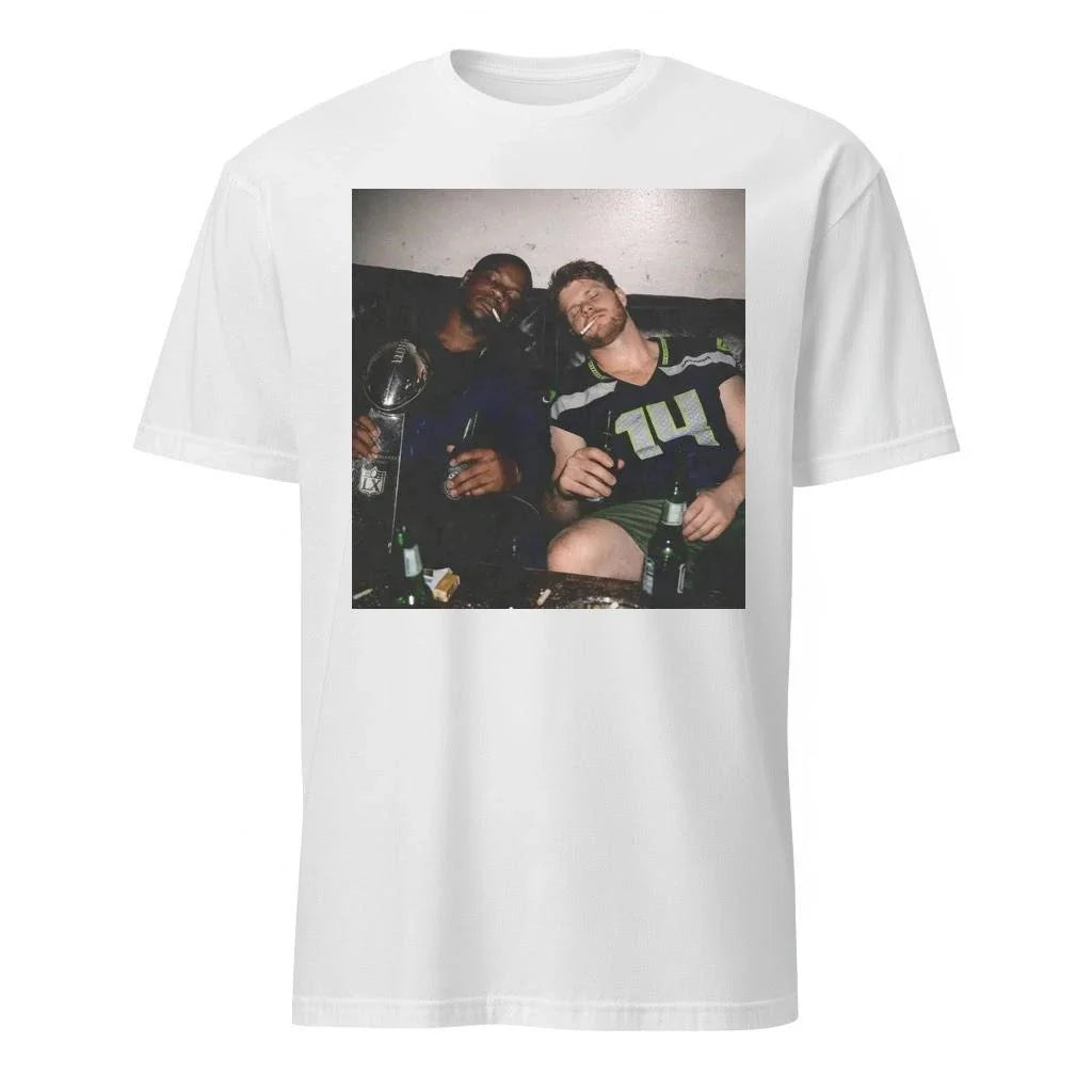 Ernest Jones and Sam Darnold Drinking and Smoking Shirt