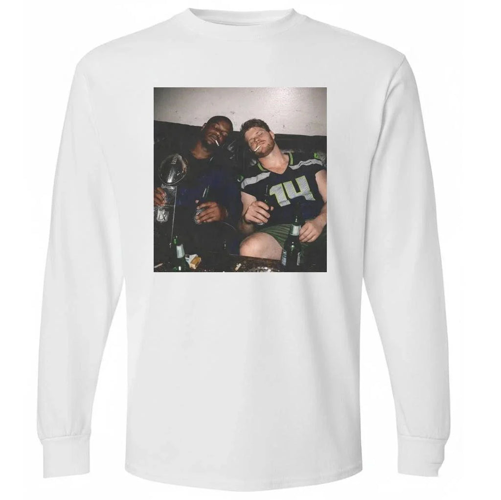 Ernest Jones and Sam Darnold Drinking and Smoking Shirt