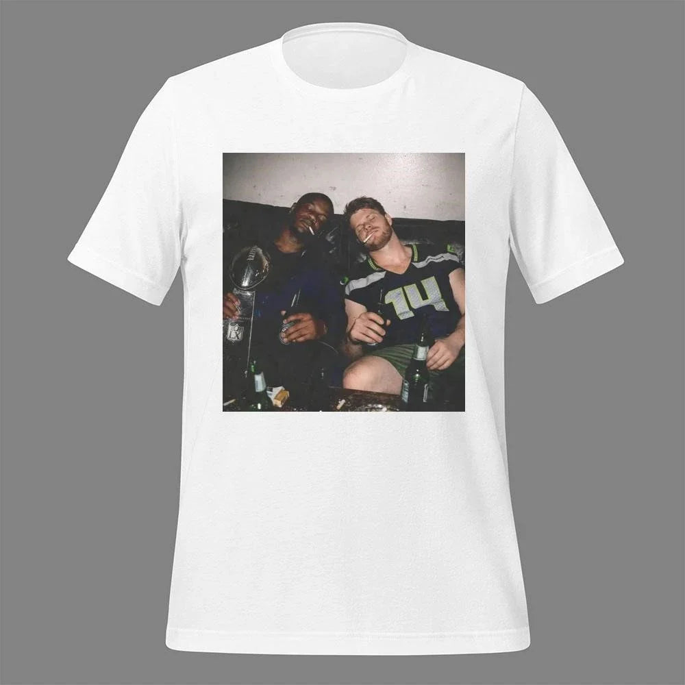 Ernest Jones and Sam Darnold Drinking and Smoking Shirt
