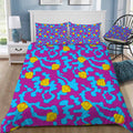 Rubber Ducks On Purple Bedding Set (Duvet Cover & Pillow Shams)
