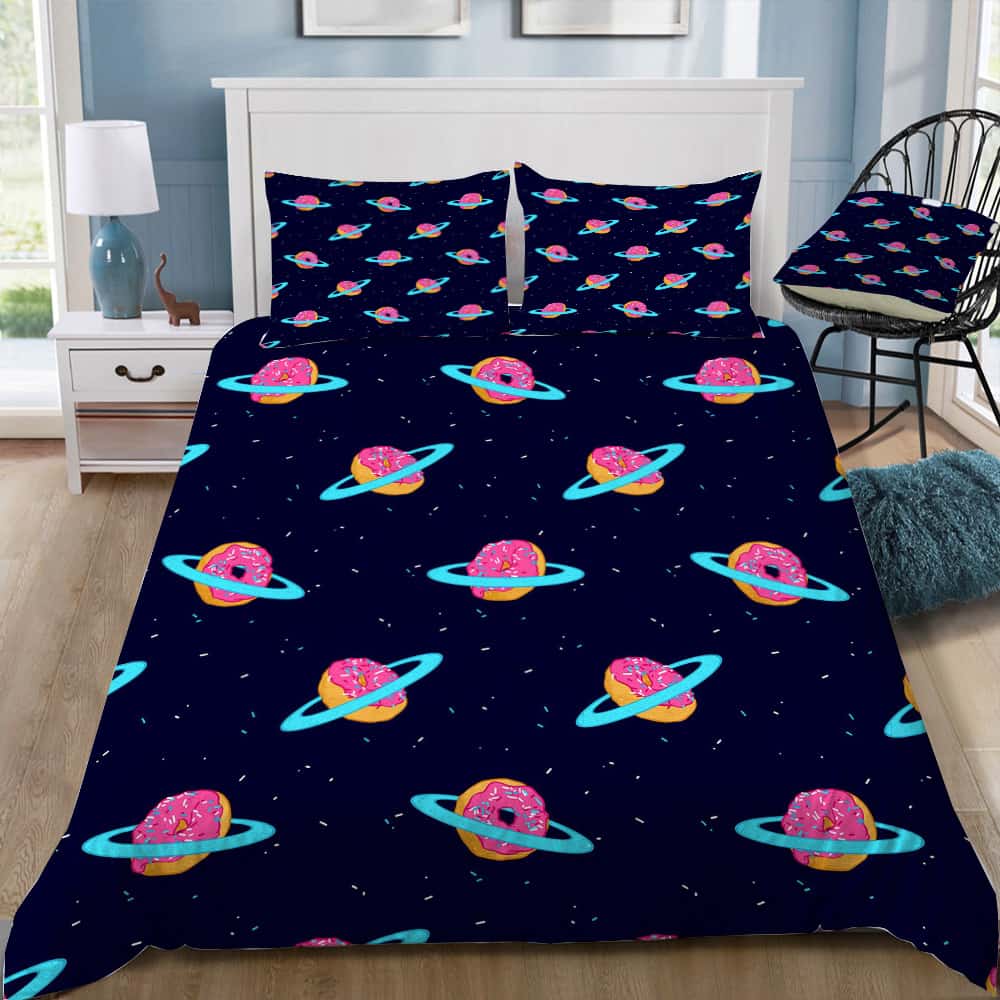 Sugar Rings Of Saturn Bedding Set (Duvet Cover & Pillow Shams)