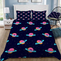 Sugar Rings Of Saturn Bedding Set (Duvet Cover & Pillow Shams)