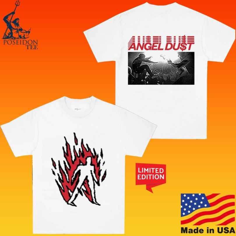 Evil Greed ANGEL DU$T Burning Man T-shirt