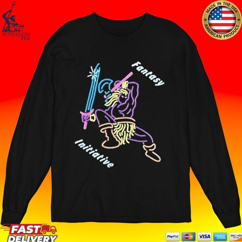 Fantasy Initiative Slash Puff Print T-shirt