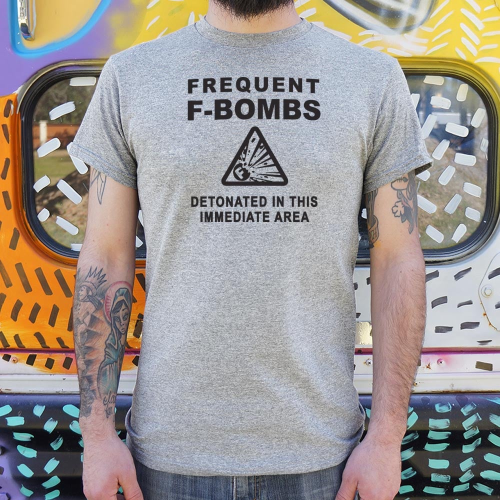 Frequent F-Bombs Detonated Warning Sign