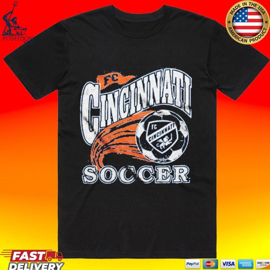 FC Cincinnati Soccer Ball Graphic T-shirt